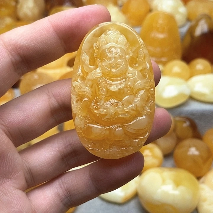 未镶嵌颈饰琥珀琥珀蜜蜡吊坠