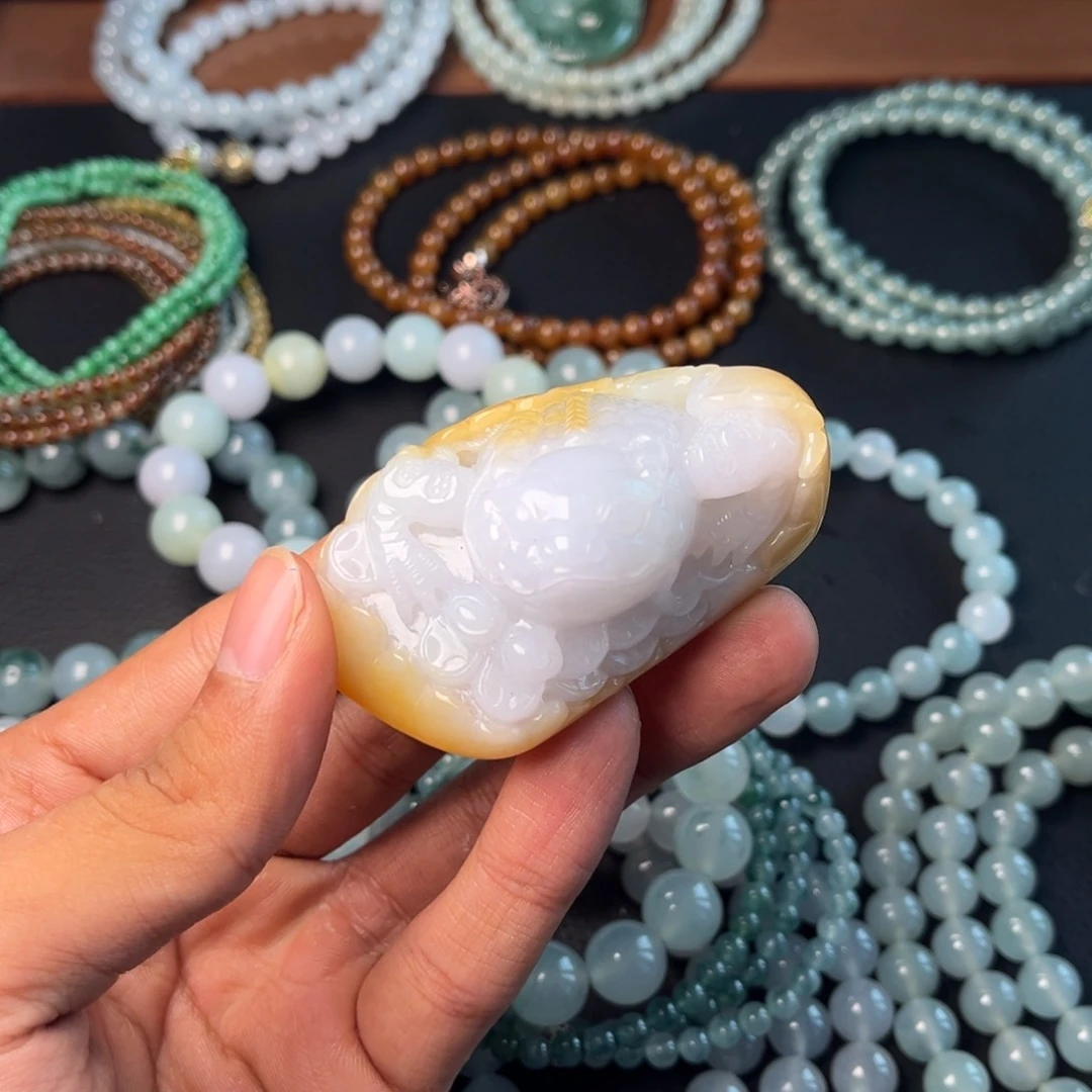 未镶嵌定制翡翠你**生珠子