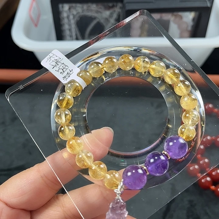 水晶合金手链紫墨卿尘