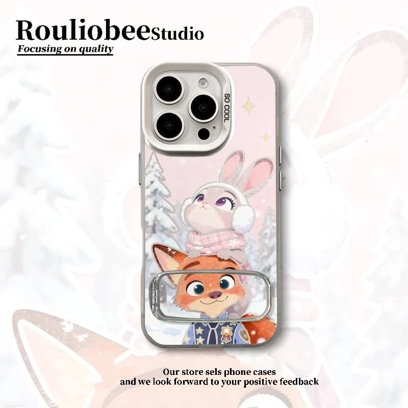 欧克里里看雪朱迪尼克支架适用iPhone17/16手机壳华为vivoppo小米