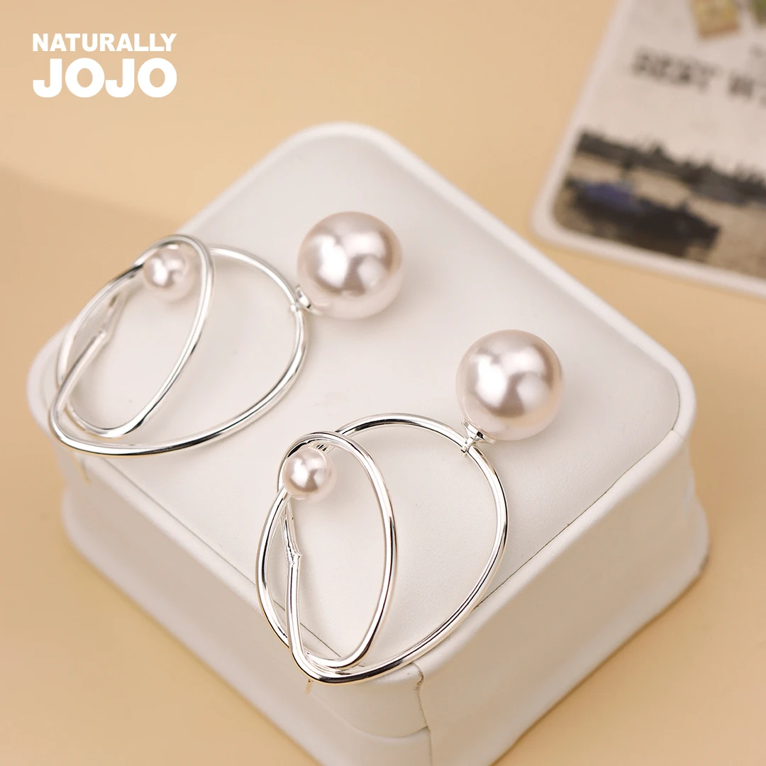 非金属仿珍珠耳饰 复古金属线条流苏气质耳钉女设计名媛风耳饰