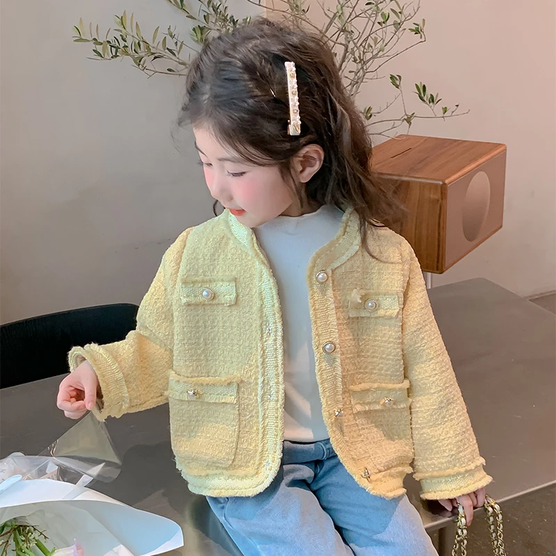 儿童外套秋季2025新款洋气女宝宝春秋款小香风上衣小女孩秋装衣服