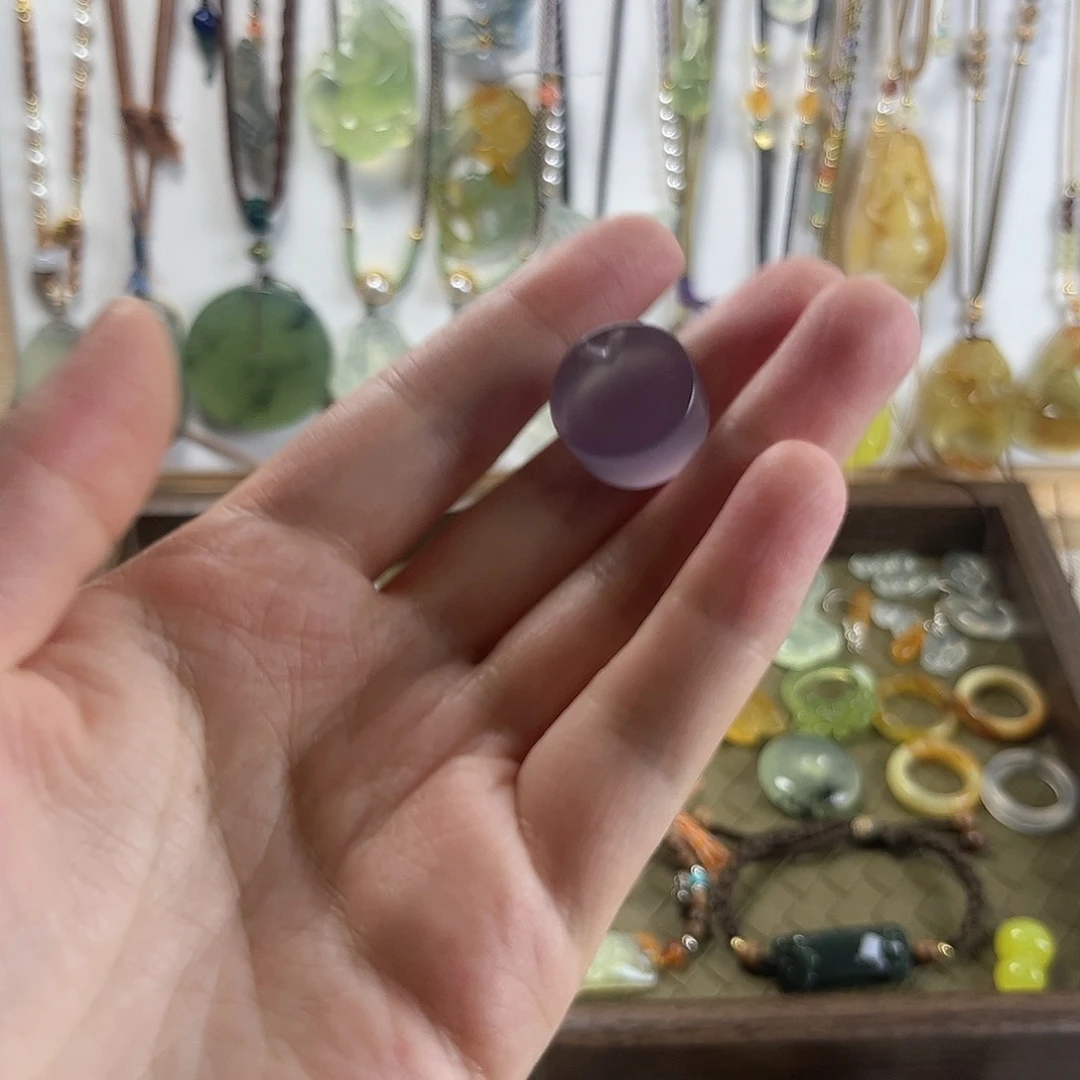 蛇纹石玉合金颈饰