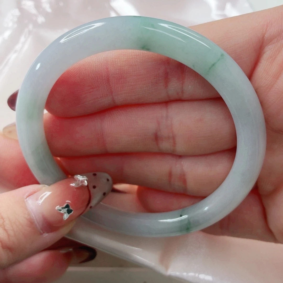 翡翠未镶嵌手镯54.7x274