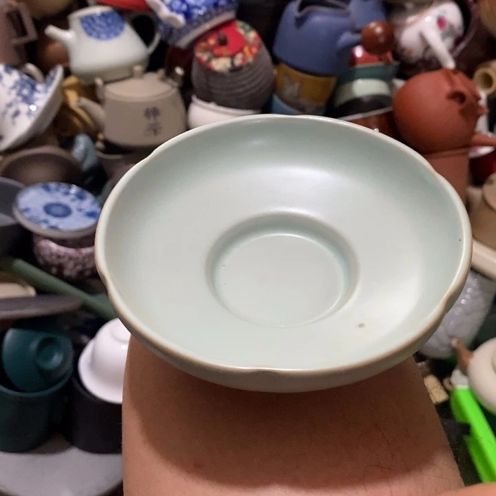 瓷片 荷花的小尾巴都要