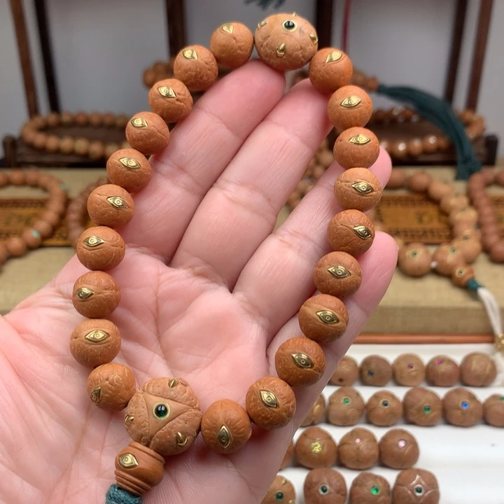 凤眼菩提吊坠手串