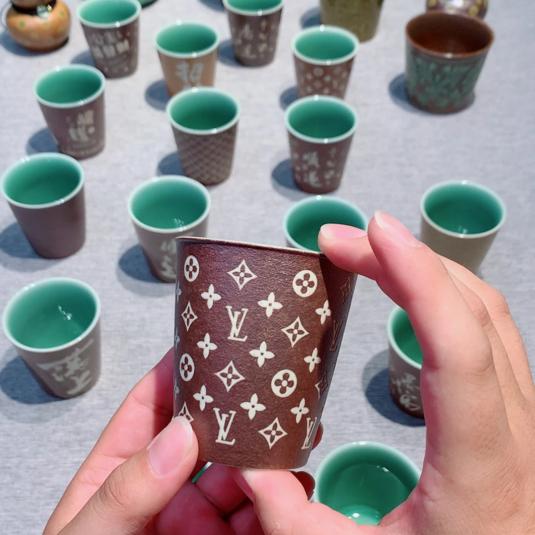 知***了龙泉青瓷茶具杯子