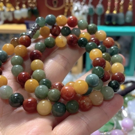 翡翠未镶嵌颈饰多宝珠卡8