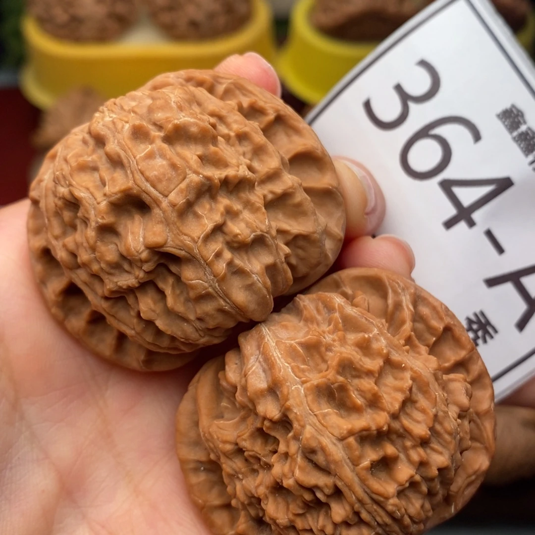 把件文玩核桃白狮子45……