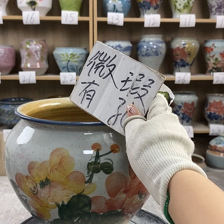 缸13xc景德镇陶瓷花盆