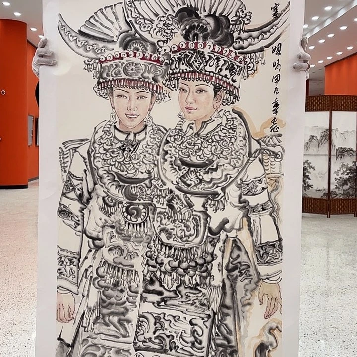 国画丹**界栾长征先生去伪存真原作
