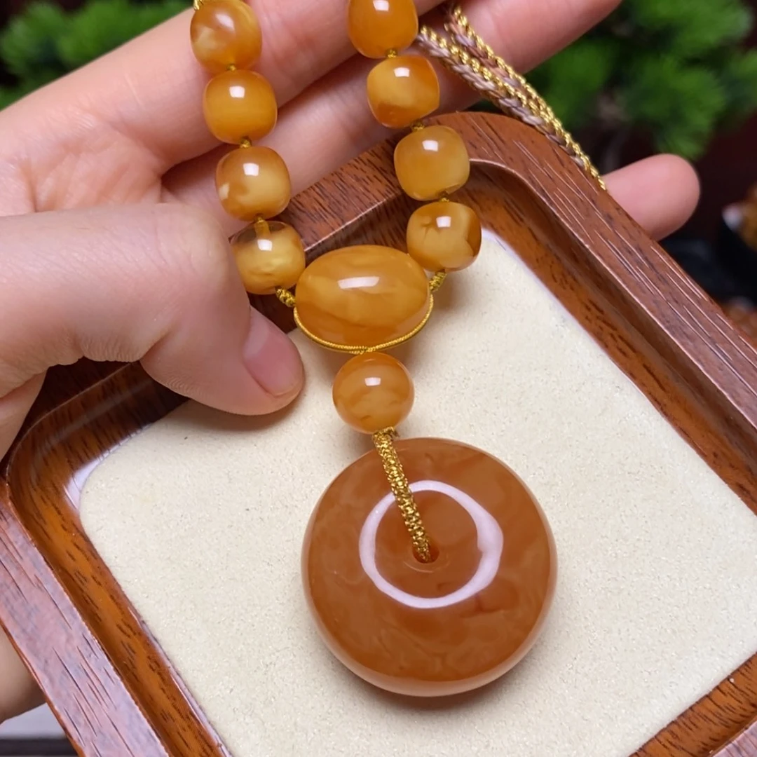 【闪购商品】蜜蜡颈饰未镶嵌项链