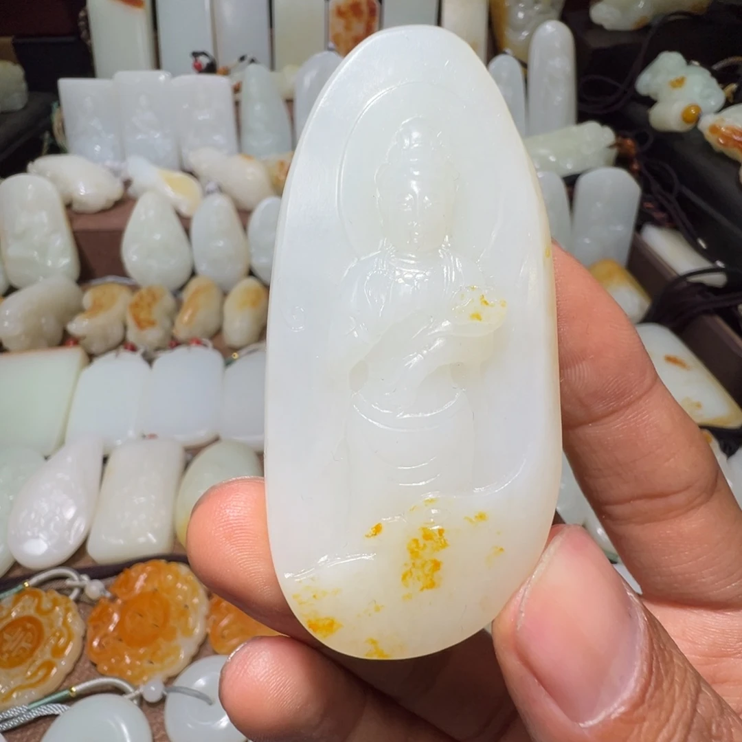 和田玉吊坠(不含链)未镶嵌阳**男