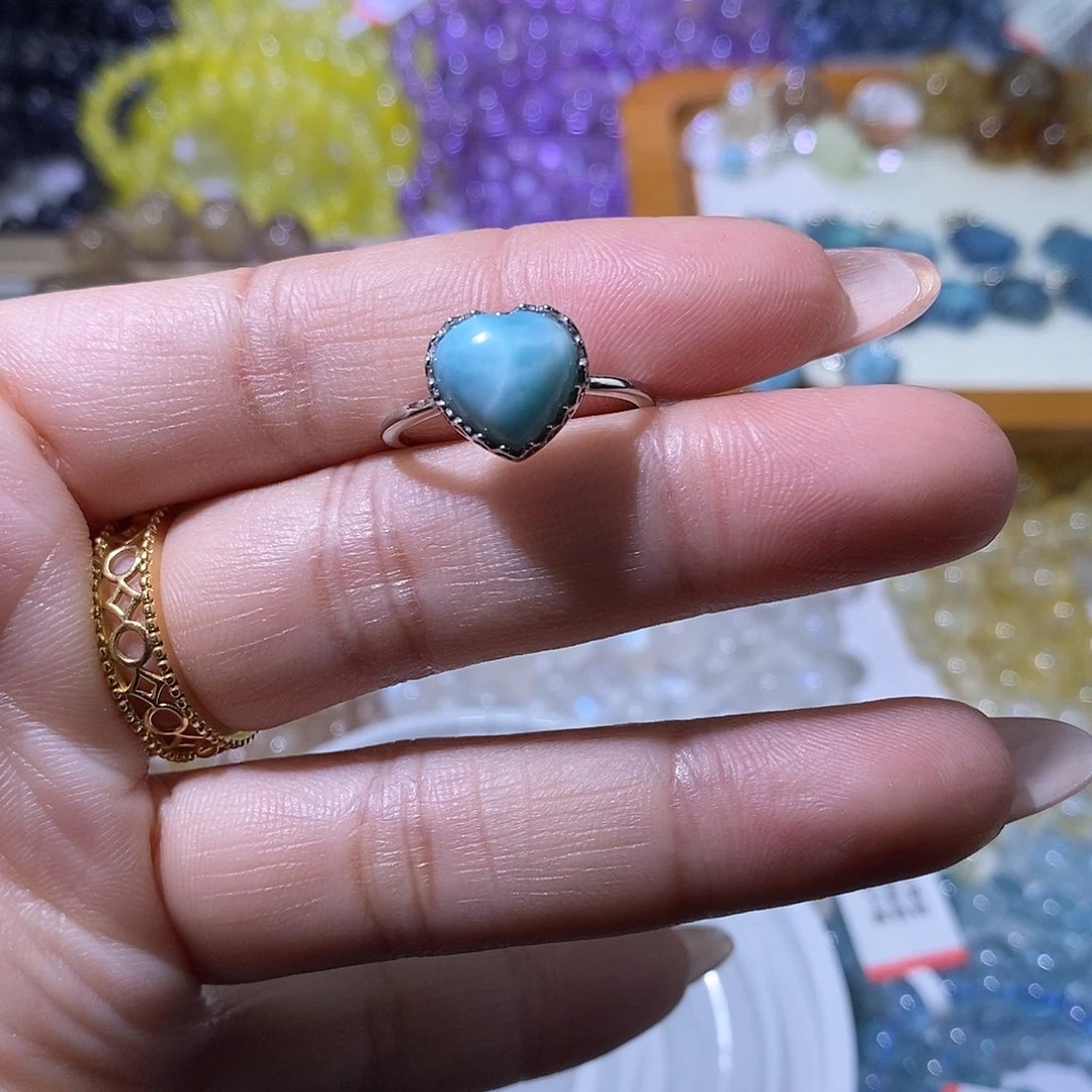 水晶手串未镶嵌海纹石s925戒指