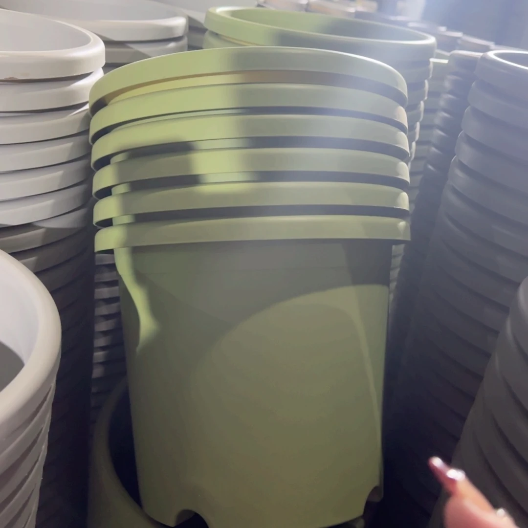 树脂四季盆5#无拖果绿微瑕6