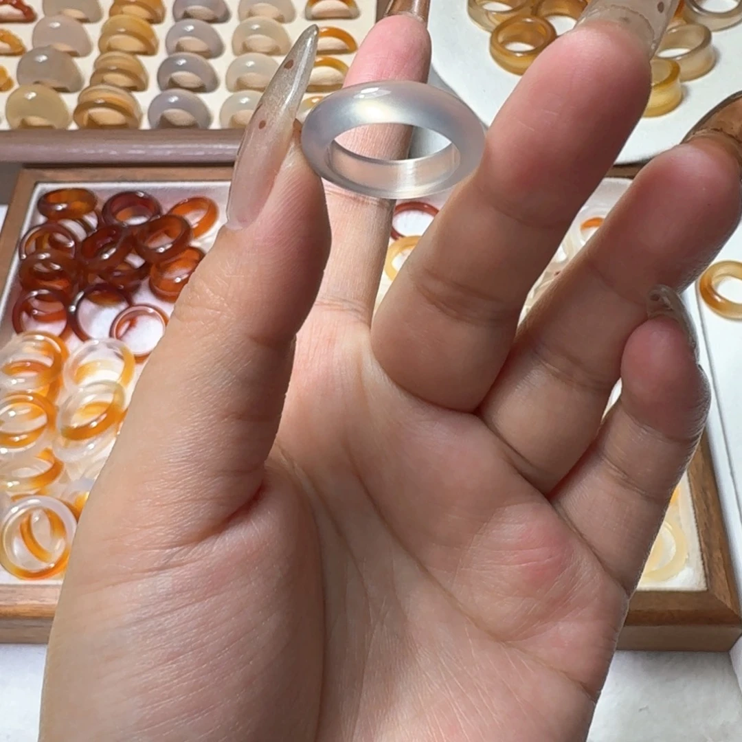 合金戒指玛瑙/玉髓145港12