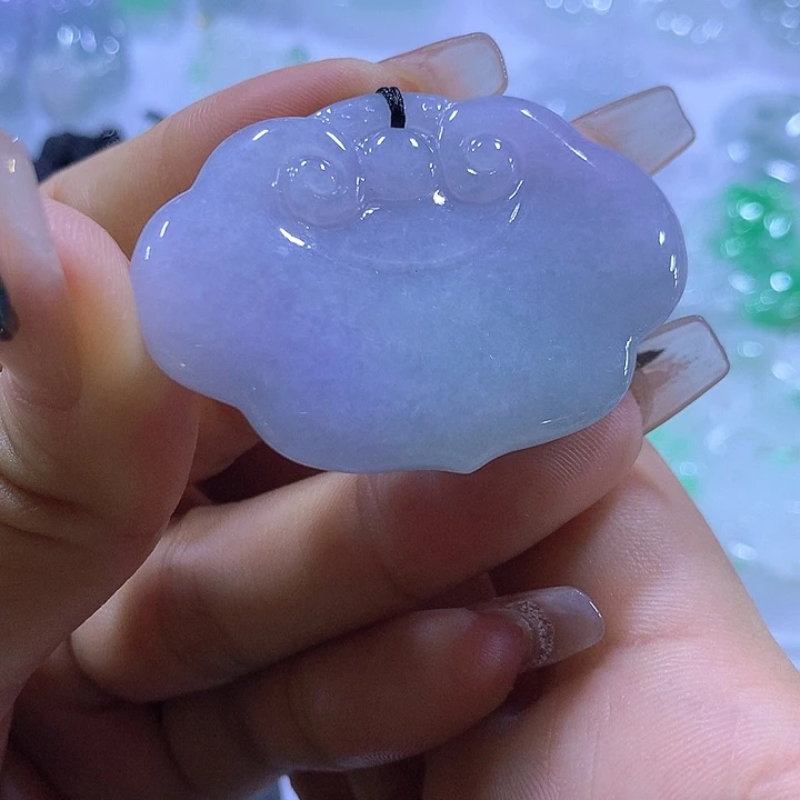 颈饰未镶嵌翡翠天然翡翠A货吊坠