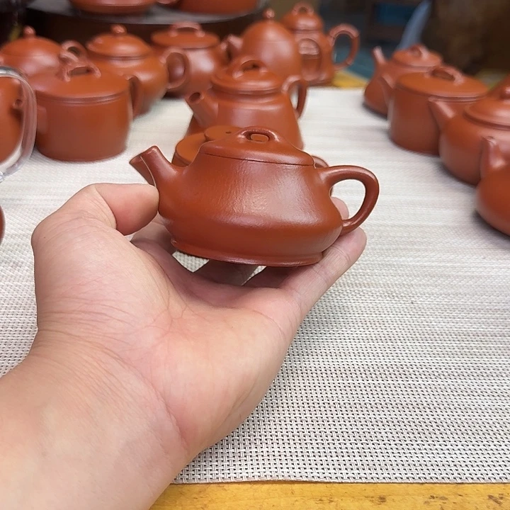 壶紫砂全手工制作柱瓢