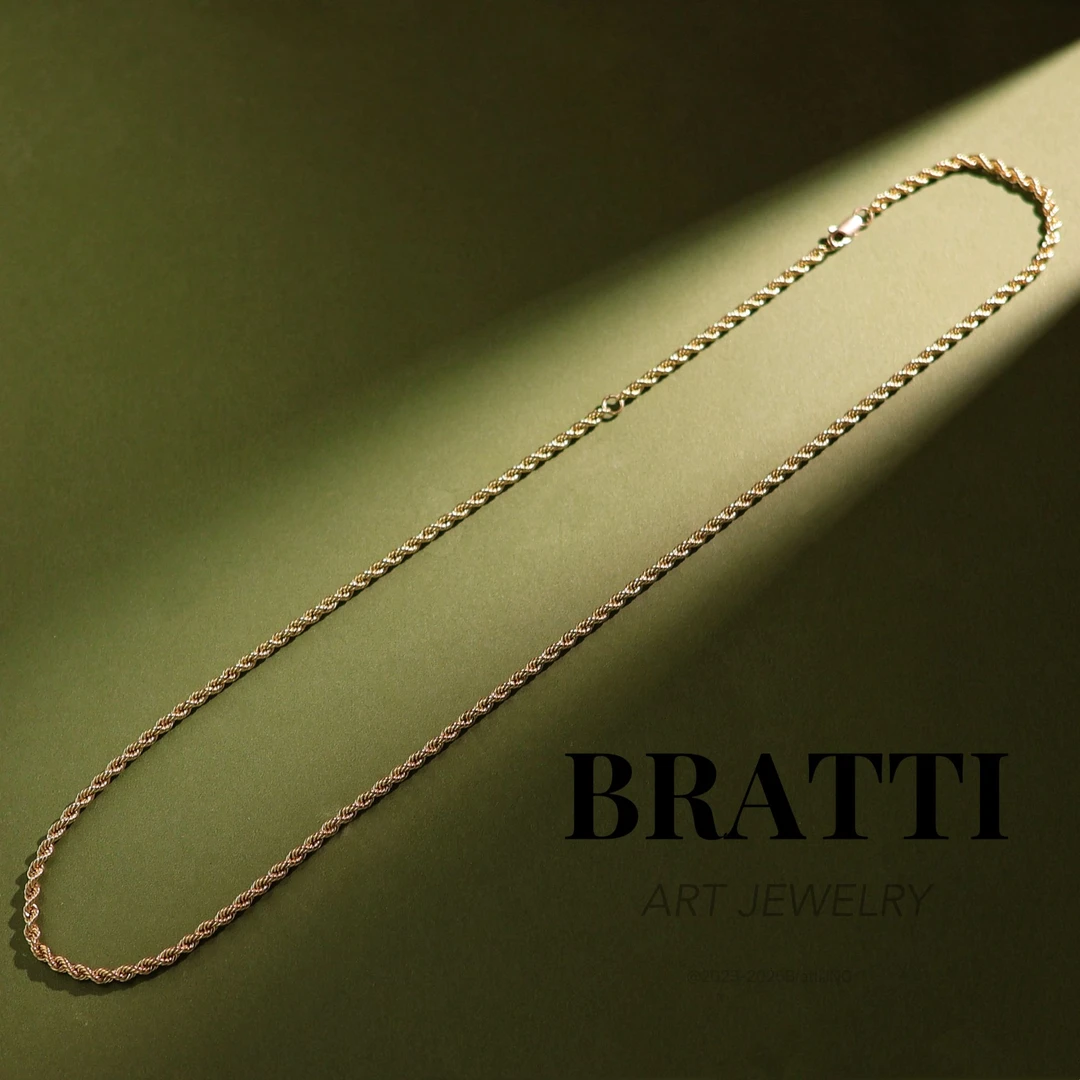 Bratti珠宝18K金“爱尔兰”麻花链（50cm）-KX250908