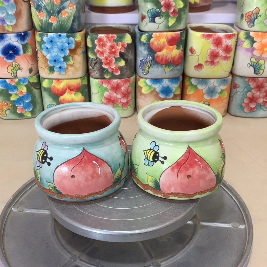 福利花盆，手绘花盆
