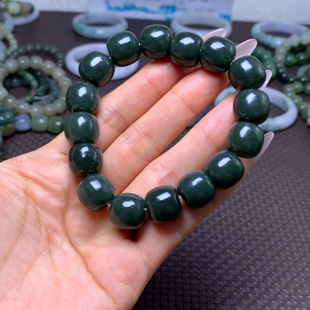 未镶嵌手串和田玉卡14