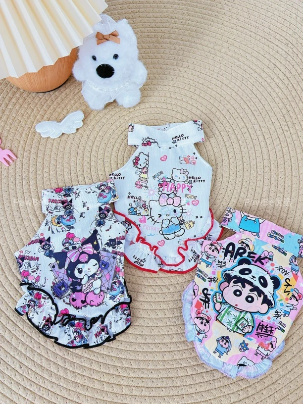 宠物夏季防晒透气薄款围脖裙适合小中大型犬猫咪穿着