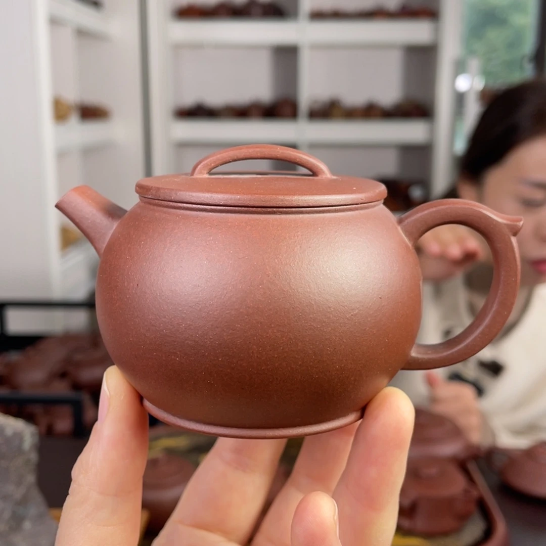 紫砂茶壶底槽清圆瓦160cc