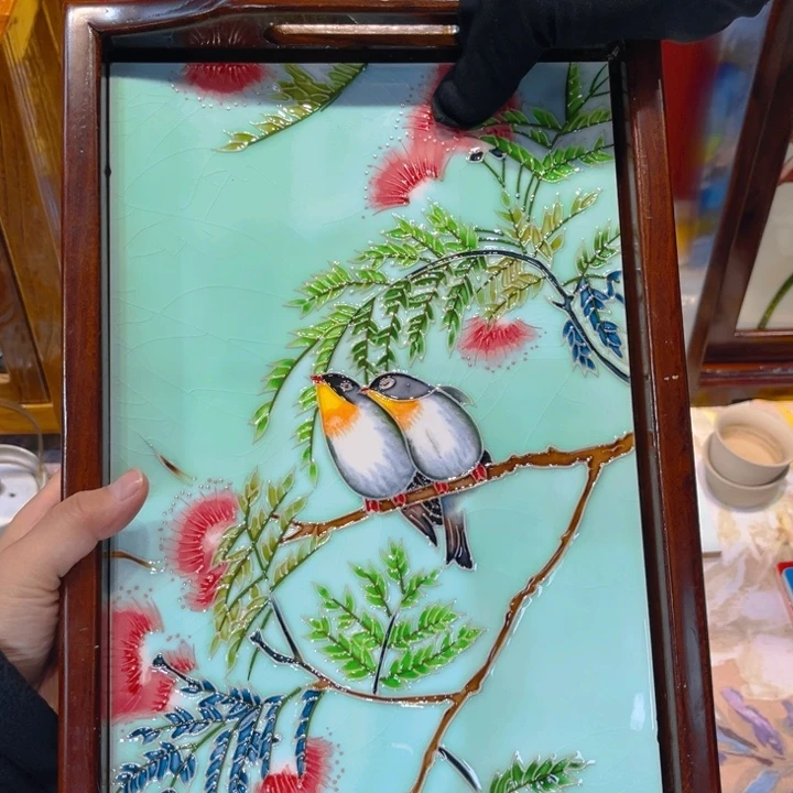 一体款瓷板画艺术作品
