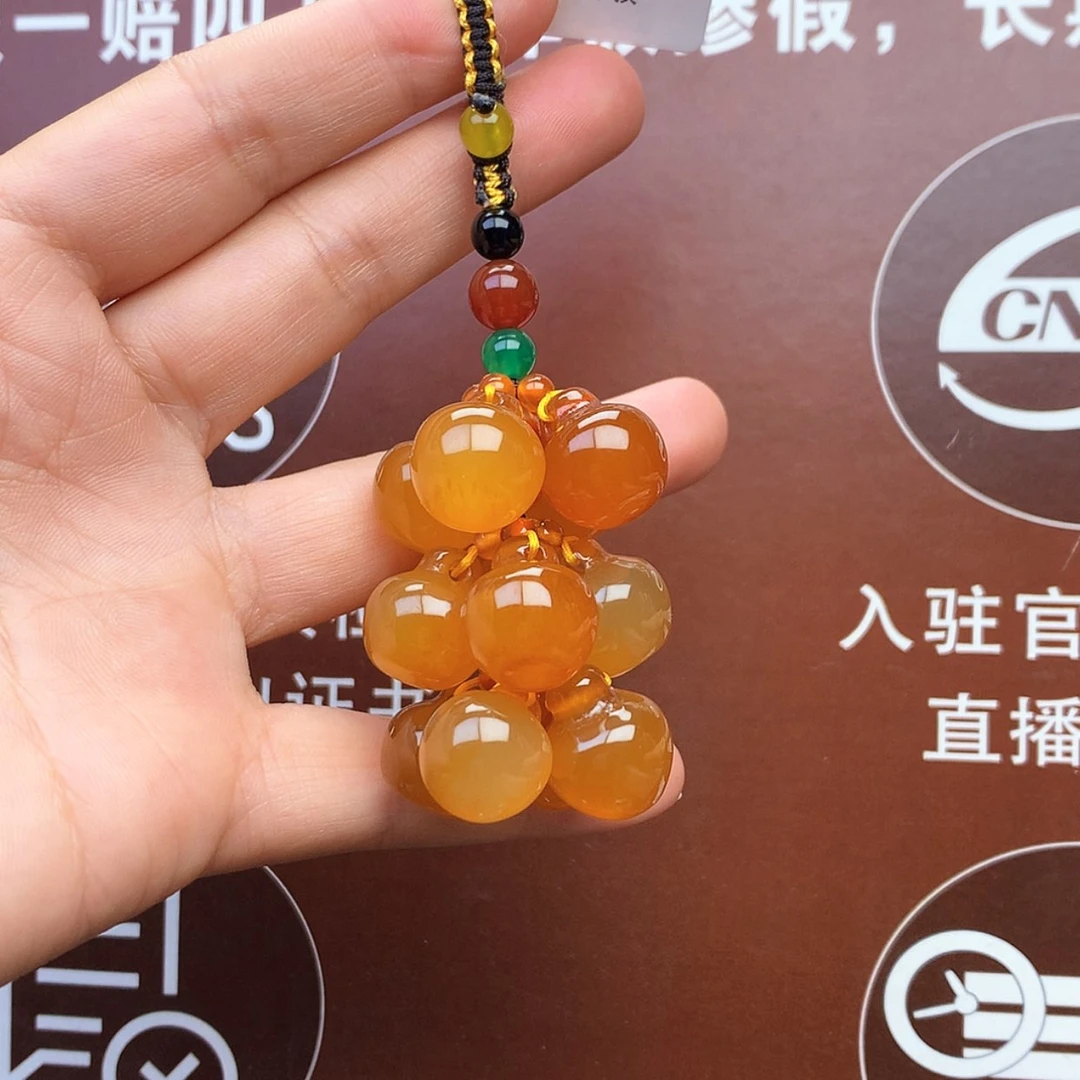 【闪购商品】玛瑙/玉髓车挂未镶嵌钥匙扣