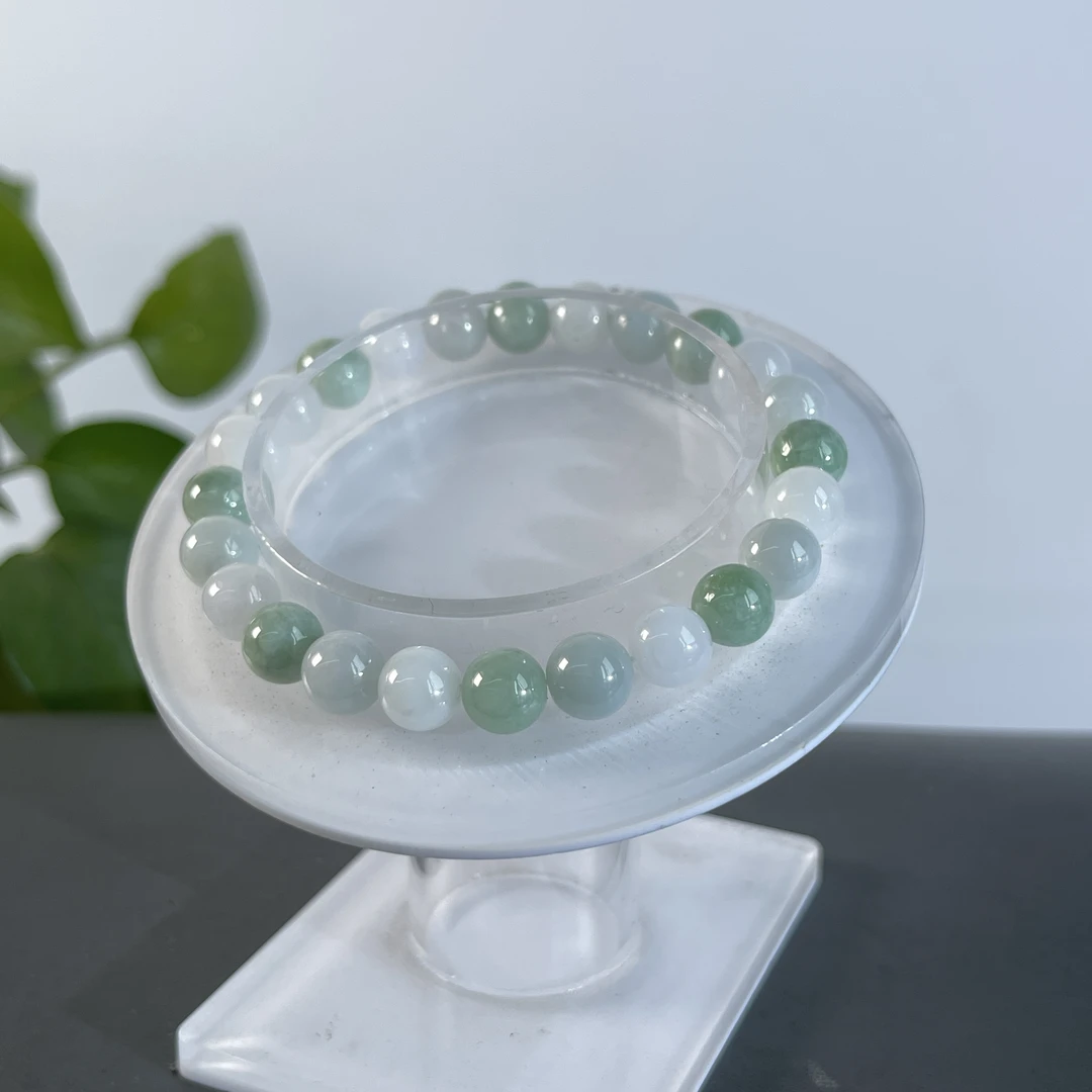 JTB19-013 天然翡翠缅甸A货 翡翠手串