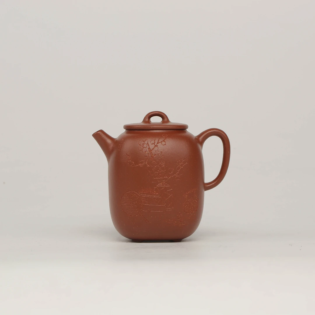 汪汪茶器 方秦权 降坡泥 160cc 家用紫砂壶