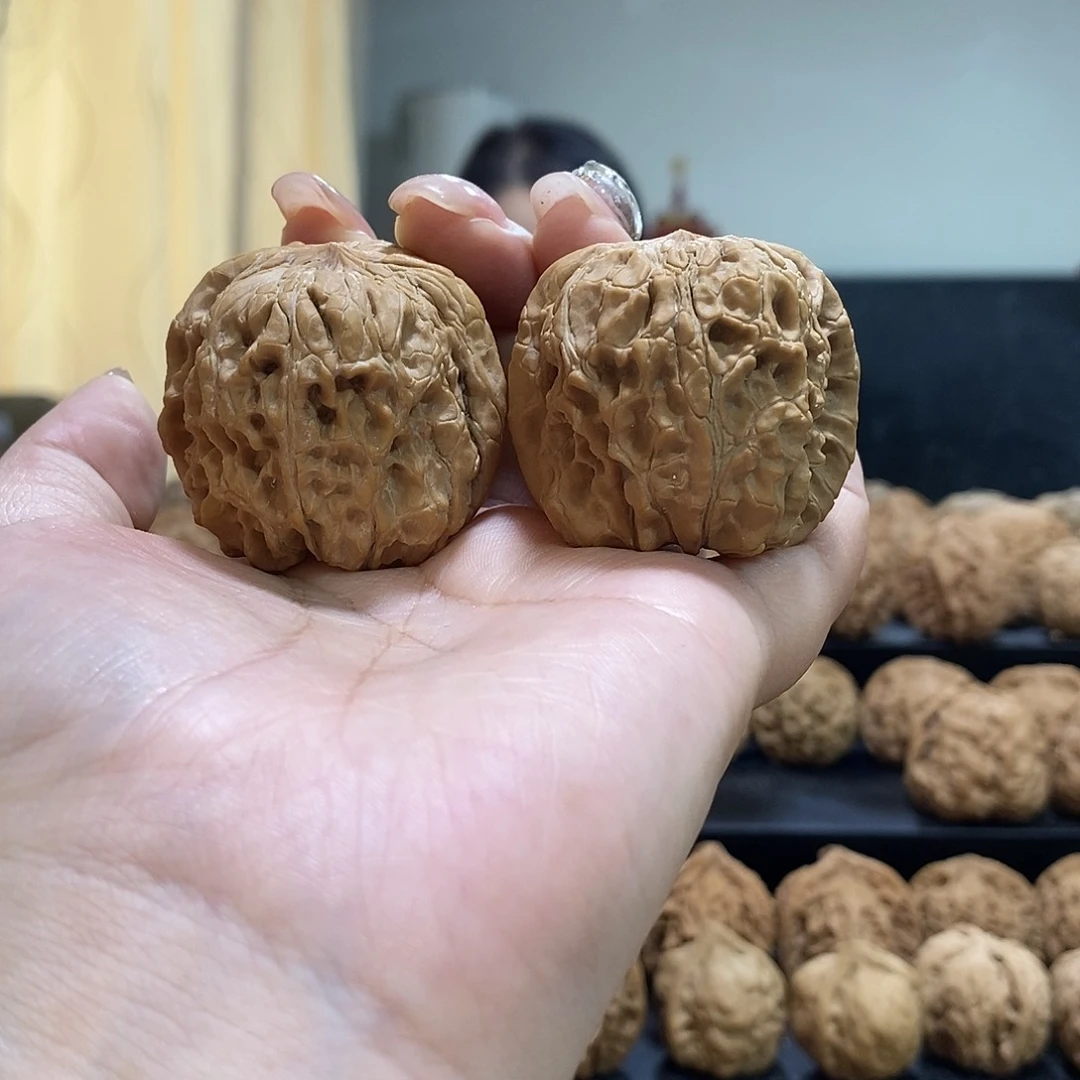 把件文玩核桃40门墩有修