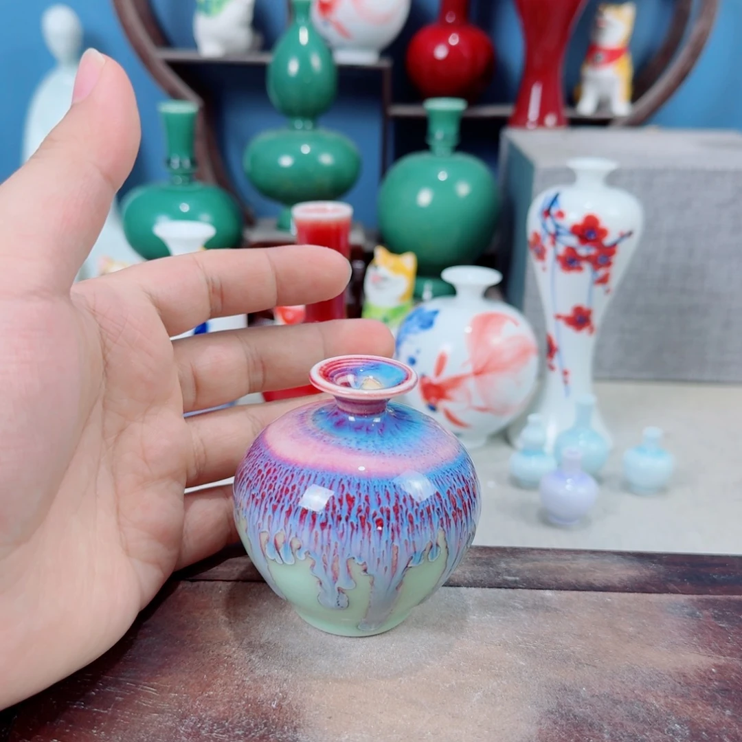 陶瓷手工小花器摆件