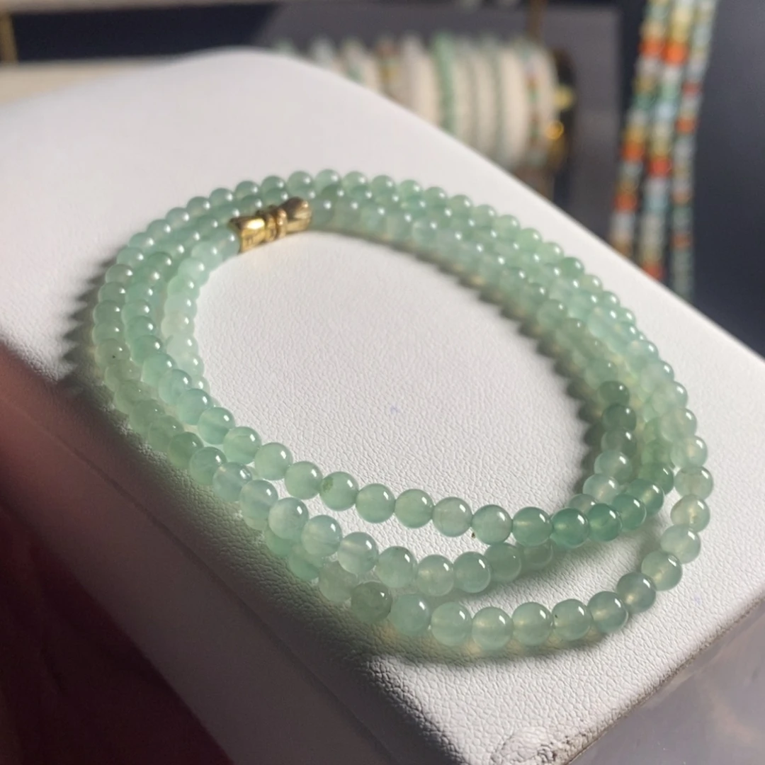 定制翡翠未镶嵌44 缅甸翡翠A货卡4.0