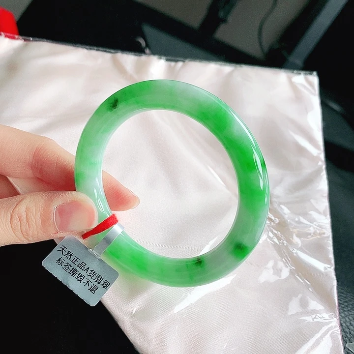 翡翠未镶嵌手镯缅甸天然a货翡翠手镯