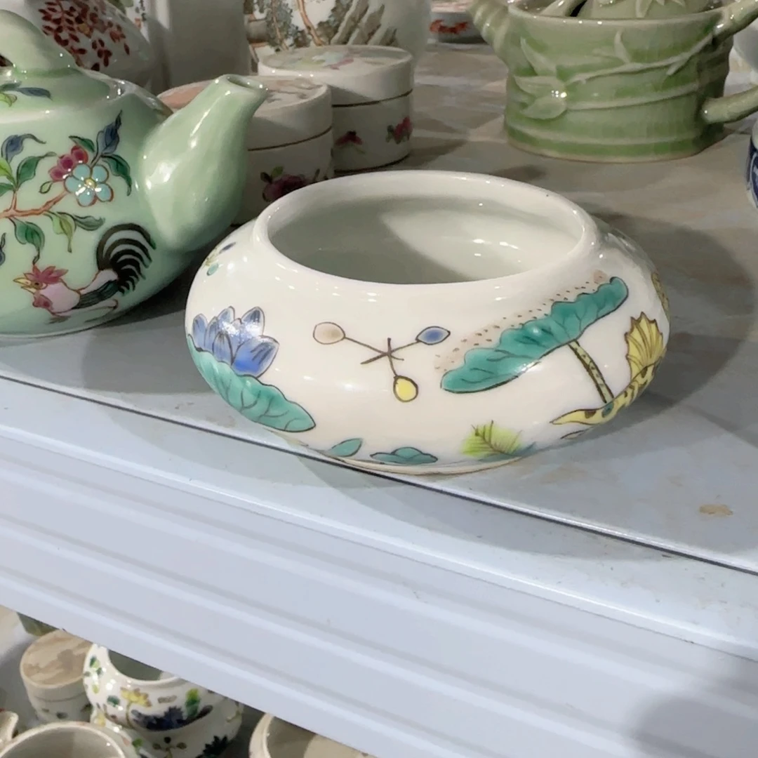 手绘瓷器，全部处理