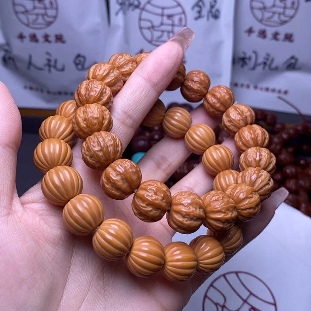 手串文玩核桃小瓜珠 京八棱