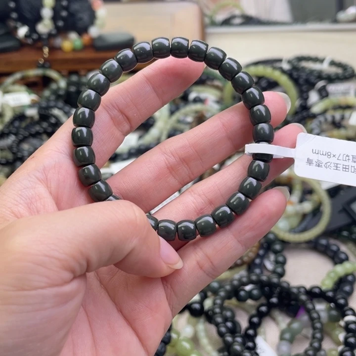 和田玉未镶嵌手链
