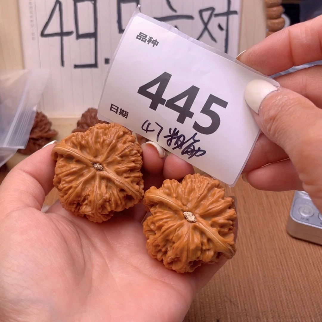 大***鱼文玩核桃把件445号47粗筋