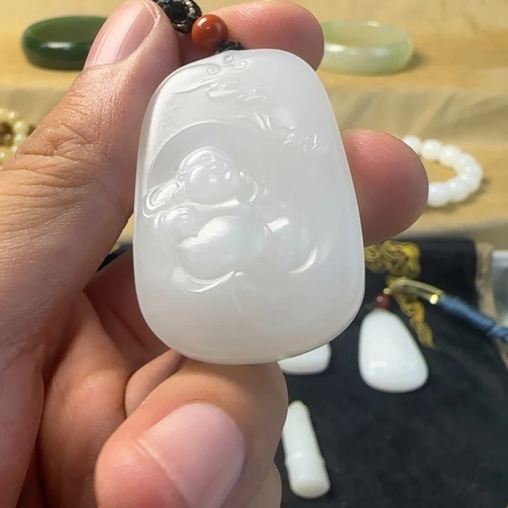 手链未镶嵌和田玉（糖玉）