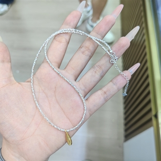 足银银制品 【小北珠宝】足银DIY碎银项链6-H34X137