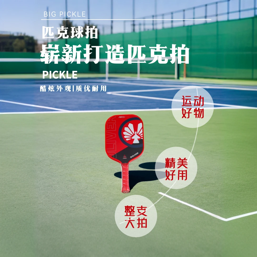 OLIVER奥立弗国产T700 磨砂款匹克球拍（单只配普通拍套）