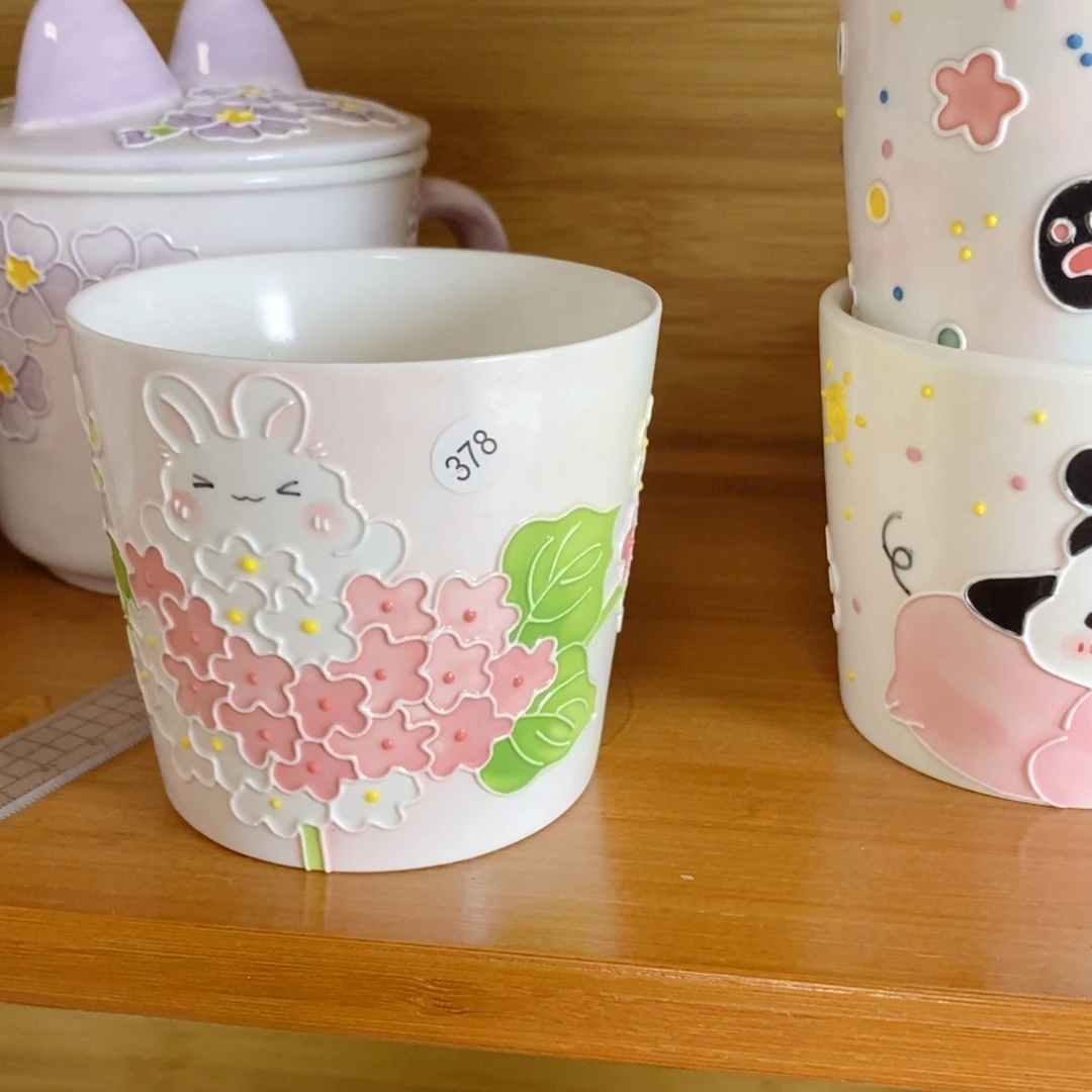 手绘手工制作陶瓷瑕疵378吉*