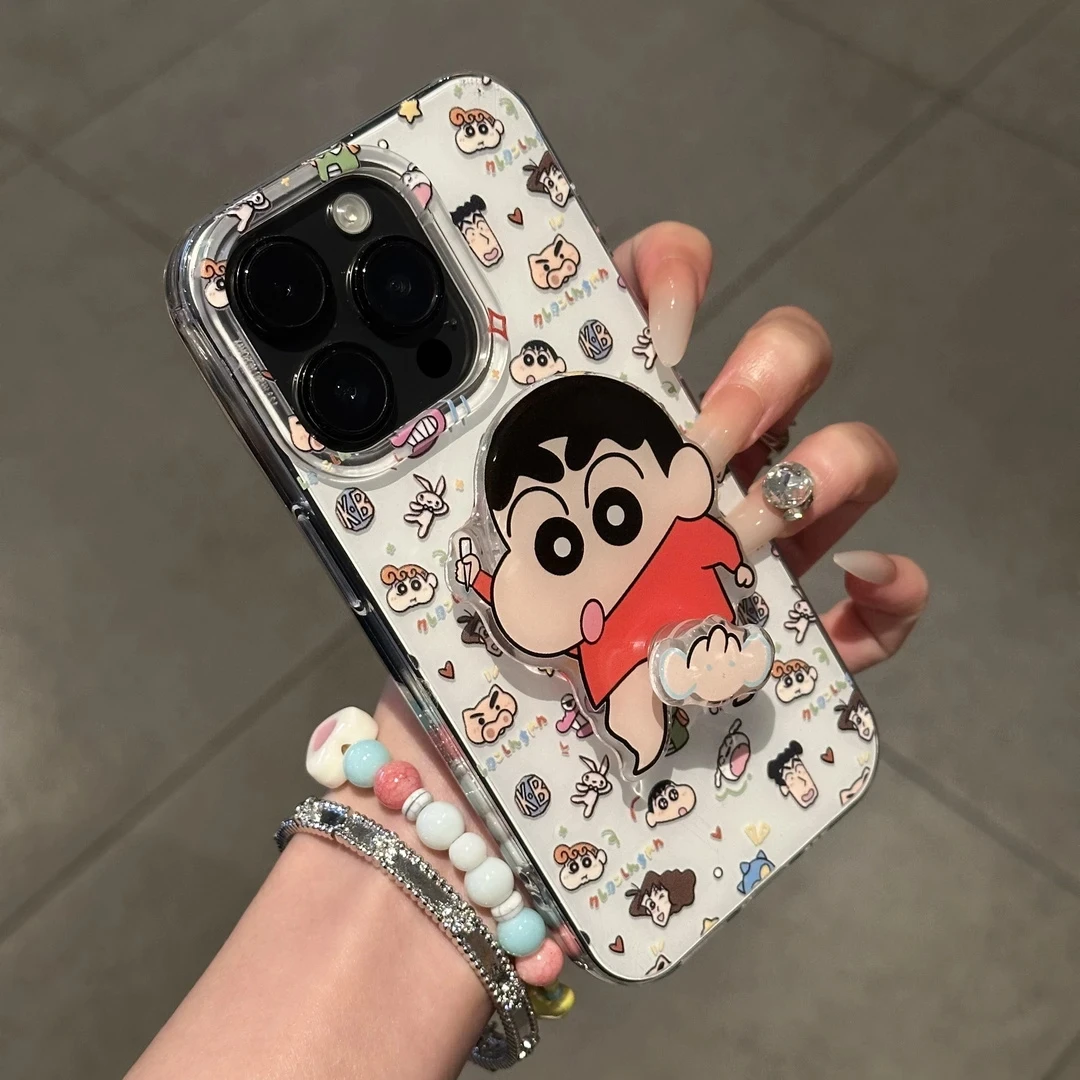 蜡笔小新适用苹果16promax手机壳iphone17pro趣味可爱15plus防摔