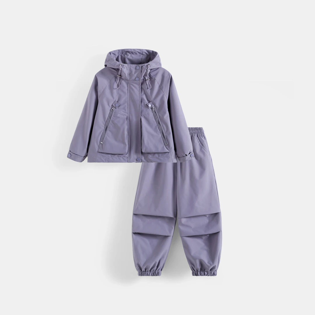 2025儿童春秋新款运动冲锋衣-80231休闲户外连帽防风