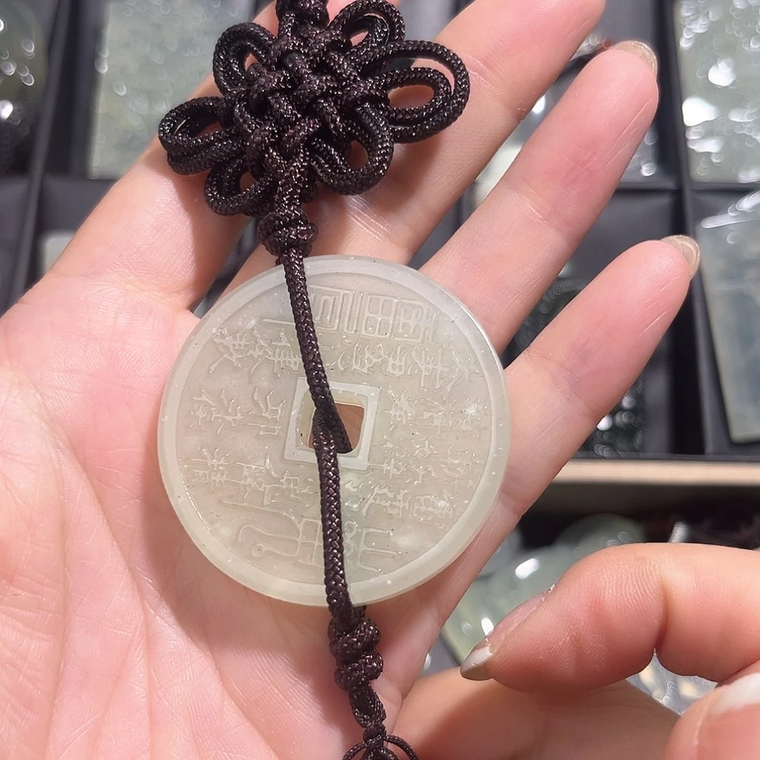 蛇纹石玉未镶嵌吊坠(不含链)
