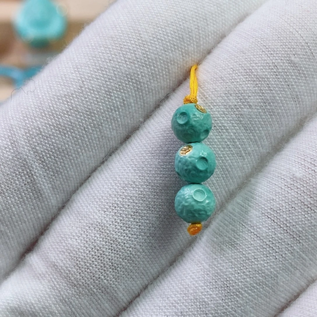 绿松石未镶嵌珠宝奇石5.9mm