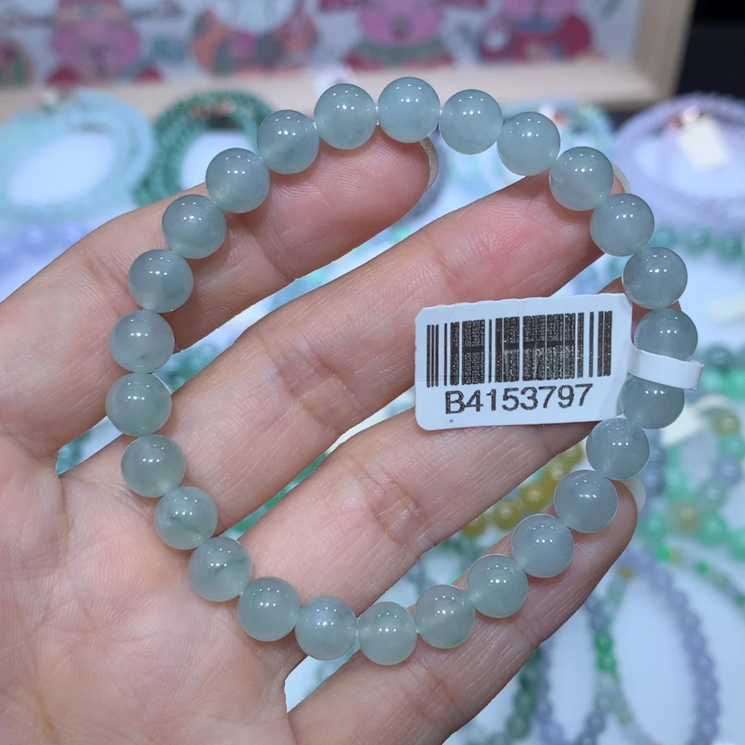 翡翠未镶嵌手链天然