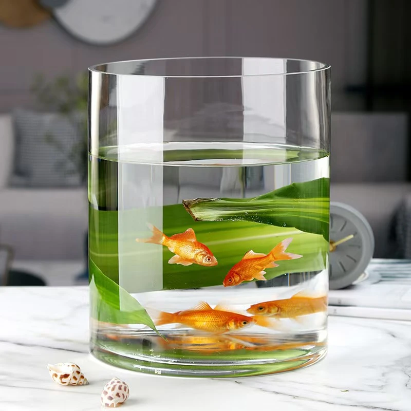 凤倪亚克力防摔花瓶摆件客厅插花醒花桶养鱼缸家居桌面生态缸