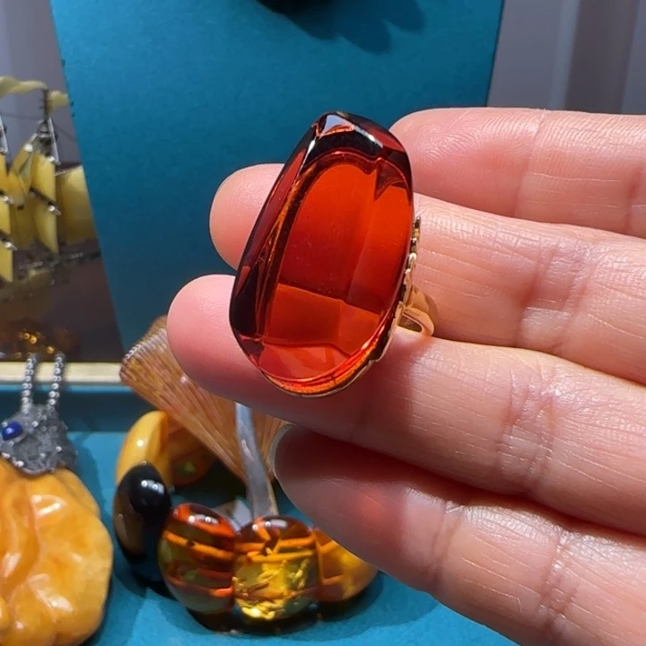 琥珀未镶嵌手链波兰设计款琥珀蜜哦